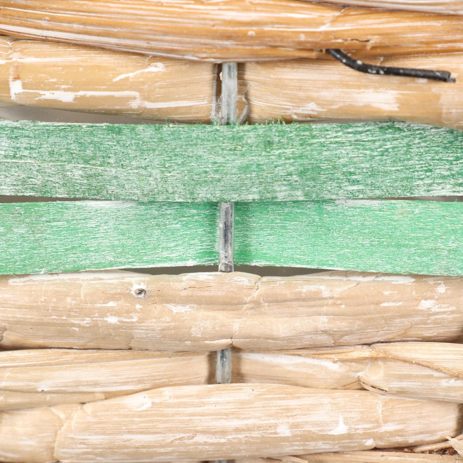 Кашпо плетёные прямоугольное, 23x15х12см, светло-зелёный