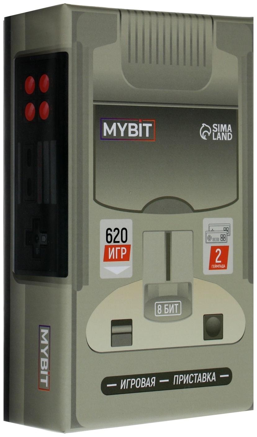 Игровая приставка MYBIT Game-6, 8 бит, 620 игр, RCA, 2 беспроводных джойстика, черная