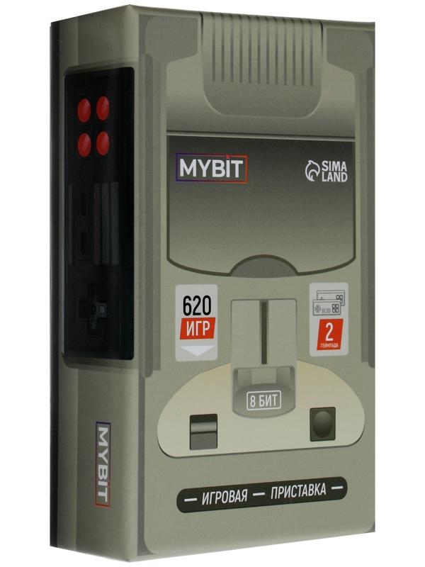 Игровая приставка MYBIT Game-6, 8 бит, 620 игр, RCA, 2 беспроводных джойстика, черная
