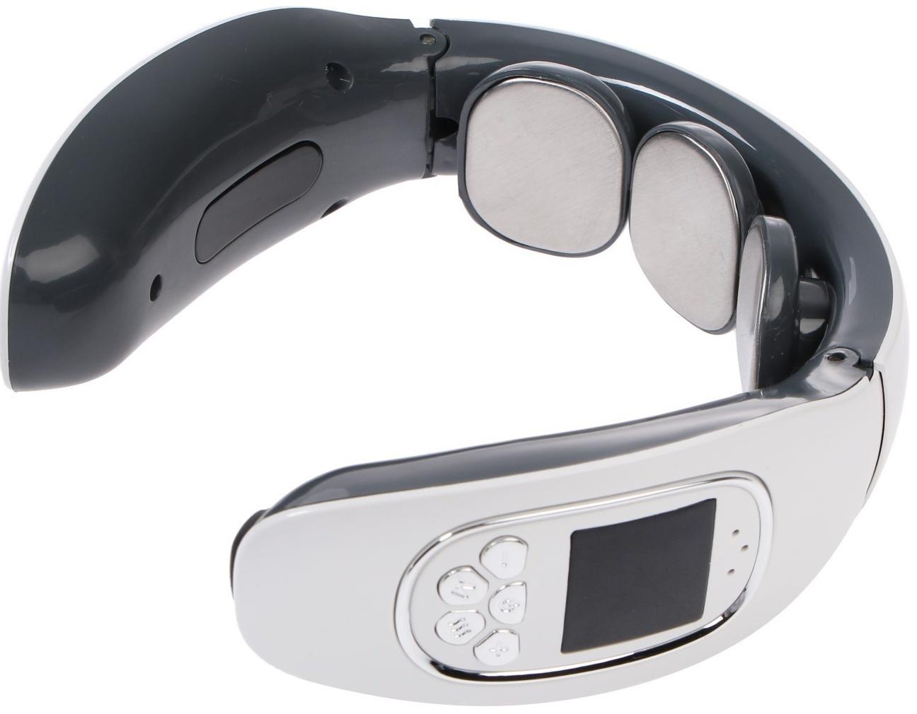 Массажёр для шеи Luazon LEM-50, 4 Вт, 4 режима, USB (в комплекте), АКБ, белый