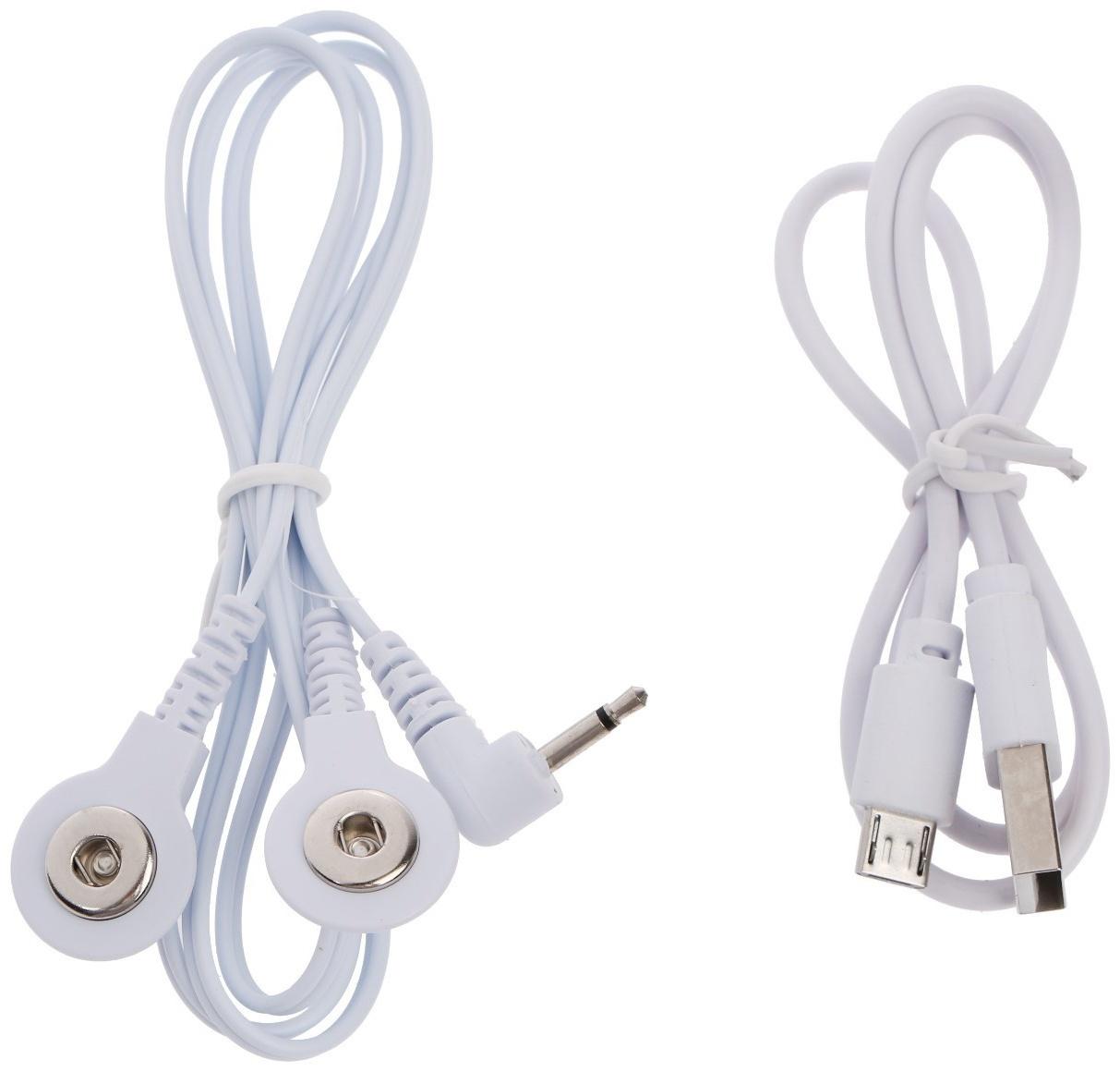 Массажёр для шеи Luazon LEM-50, 4 Вт, 4 режима, USB (в комплекте), АКБ, белый