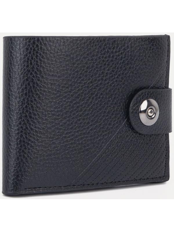 Портмоне на магните, для купюр, для карт, для монет, цвет чёрный