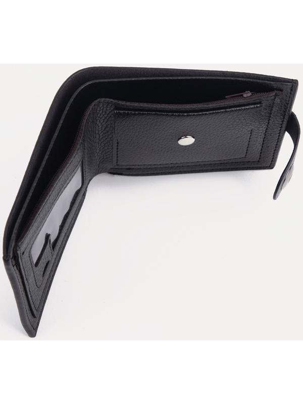 Портмоне на магните, для купюр, для карт, для монет, цвет чёрный