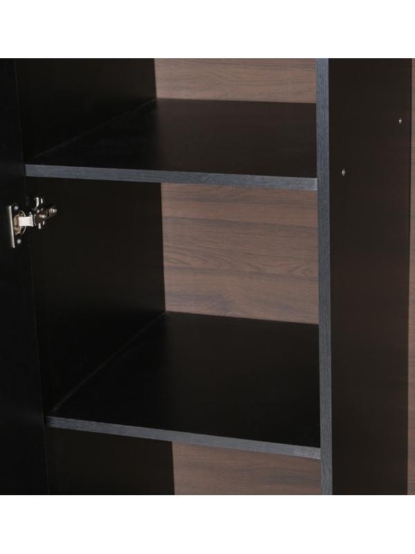 Шкаф 2х ств Мадера с 2-мя ящиками, 900х500х2100, Черный