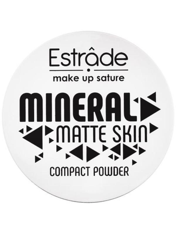Пудра компактная Estrâde Mineral Matte Skin, тон М25 тёмный беж нейтральный, 7 г