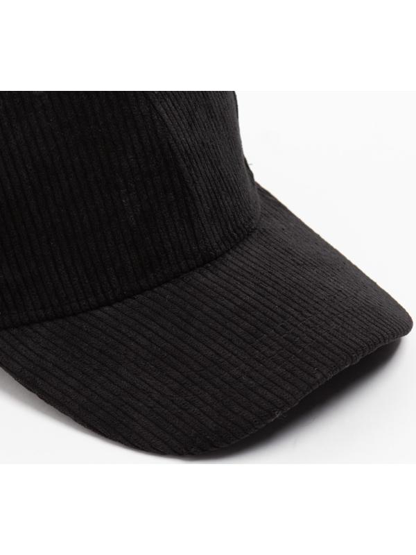 Бейсболка MINAKU, цвет чёрный, размер 56-58