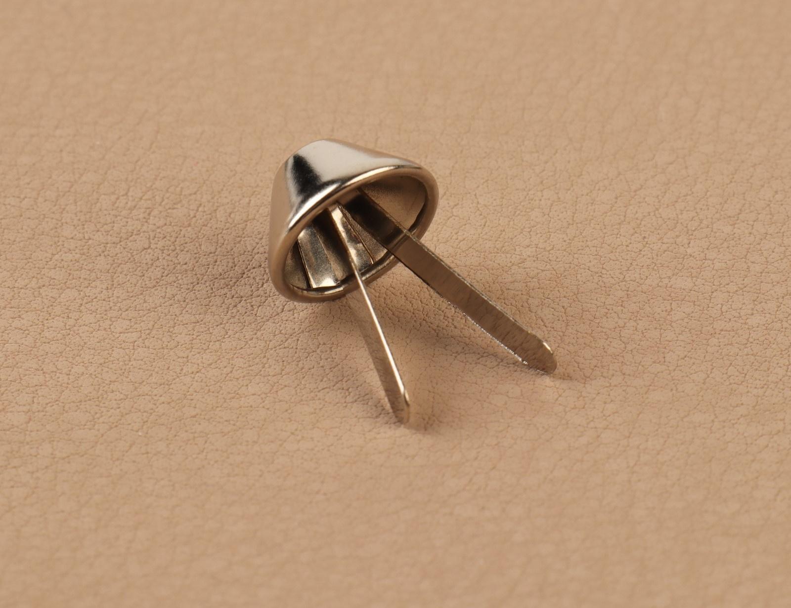 Ножка для дна сумки, d = 12 мм, цвет никель