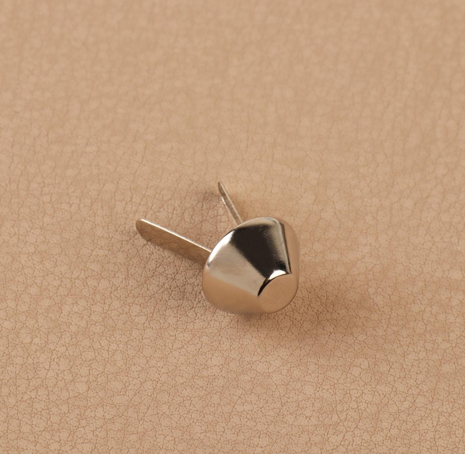 Ножка для дна сумки, d = 12 мм, цвет никель