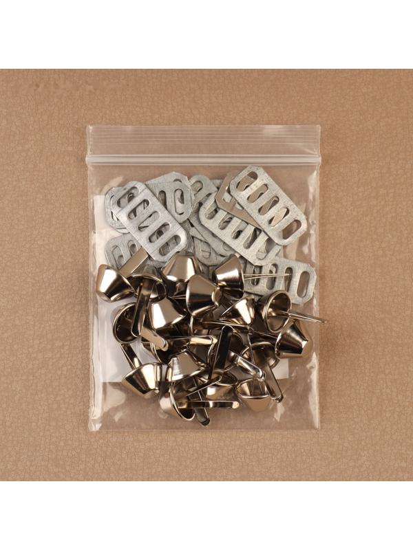 Ножка для дна сумки, d = 12 мм, цвет никель