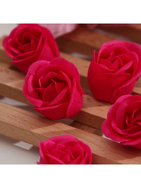 Розы мыльные фуксия, набор 81 шт