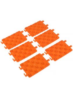 Антибукс 13,5х19,5x3 см, набор 6 шт, оранжевые