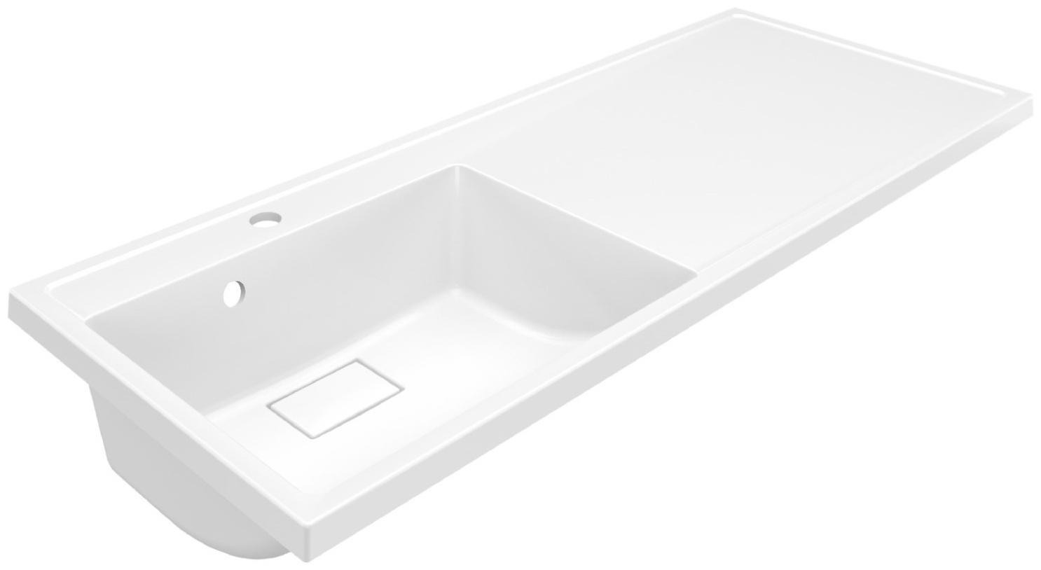 Раковина Paola Magenta, 120,5 см, левая, над стиральной машиной