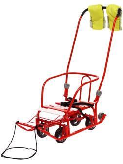 Санки «Тимка 3К универсал», с рукавичками алый