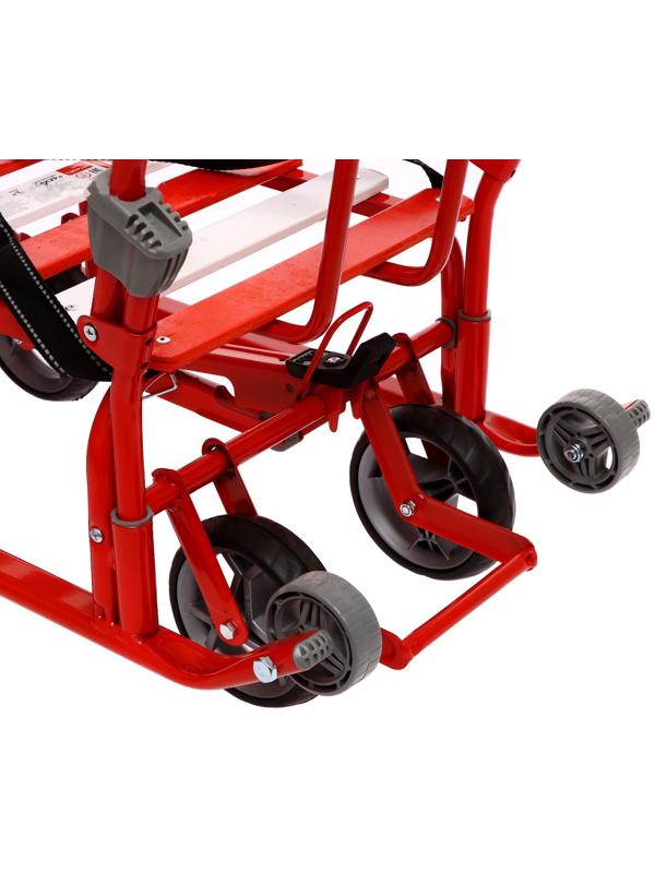 Санки «Тимка 3К универсал», с рукавичками алый