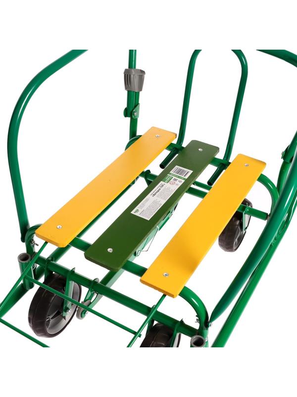 Санки «Ветерок 7 универсал», с рукавичками, цвет зелёный