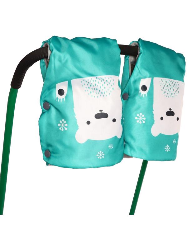 Санки «Ветерок 7 универсал», с рукавичками, цвет зелёный