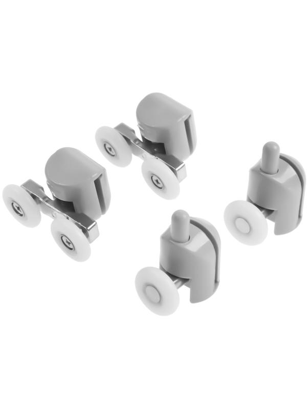 Ролик для душевой кабины MasterProf №1, d=23-25мм, одинарный нижний, двойной верхний по 2 шт