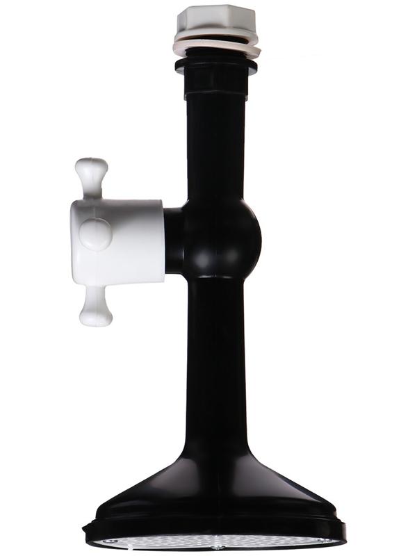 Насадка-лейка для бака, чёрная