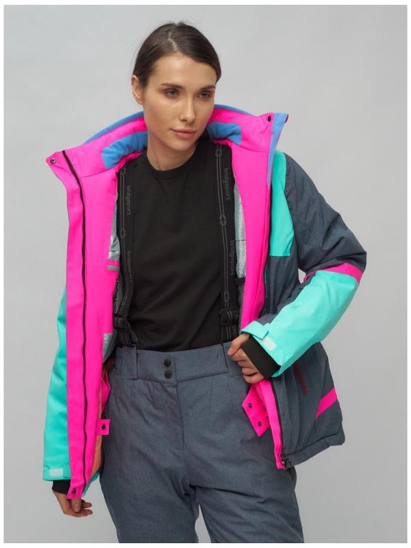 Костюм горнолыжный женский, размер 44, цвет бирюзовый