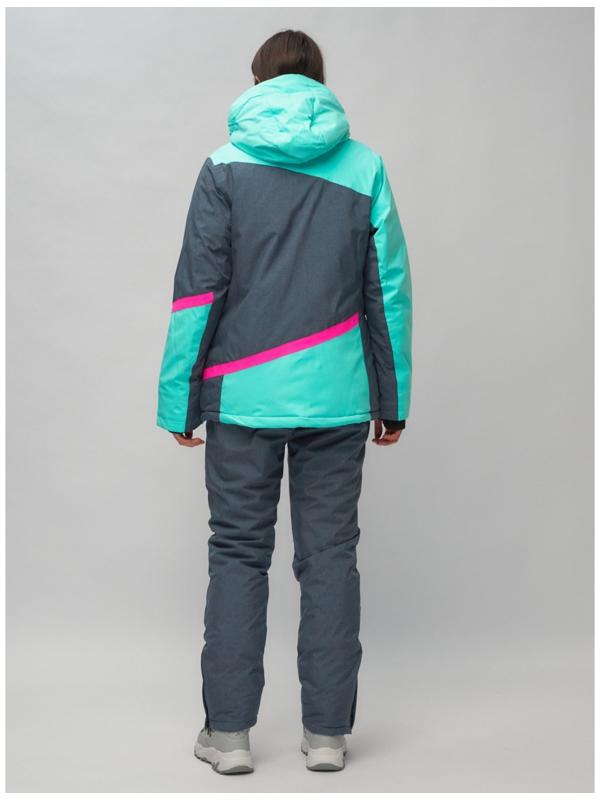 Костюм горнолыжный женский, размер 44, цвет бирюзовый