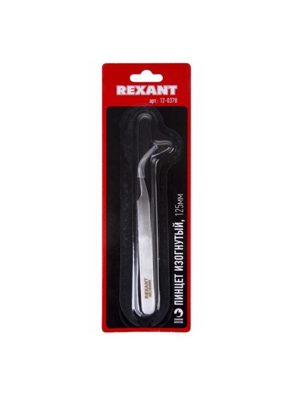 Пинцет изогнутый, узкий 125 мм (блистер) REXANT (12-0378)