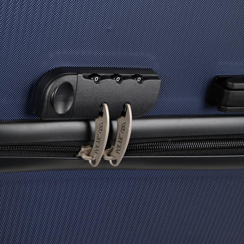 Чемодан Р612 (3-ой) синий D.Blue (28) пластик ABS средний