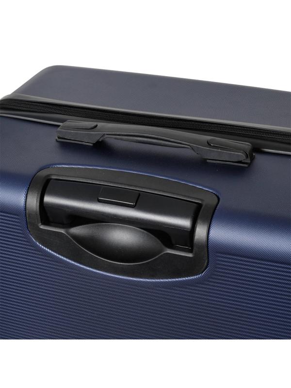 Чемодан Р612 (3-ой) синий D.Blue (28) пластик ABS средний