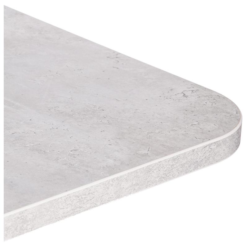 Стол обеденный UT_SMART ЛДСП 105-140х68,6х75см, Белый бетон/Белый