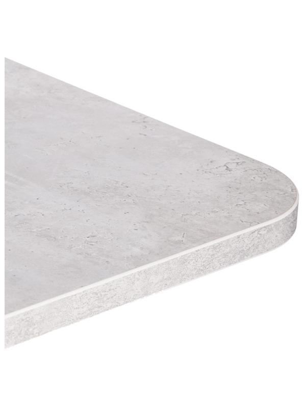 Стол обеденный UT_SMART ЛДСП 105-140х68,6х75см, Белый бетон/Белый