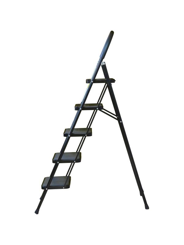 Стремянка Алюмет с широкими ступенями стальная, 5 ступеней МСН205