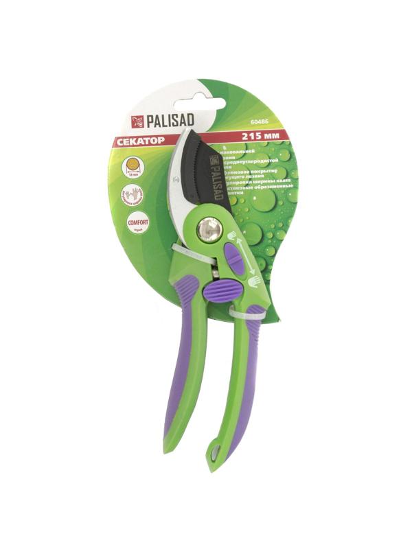 Секатор Palisad 215мм с наковальней, регулир захвата, двухкомп рукоят 60486