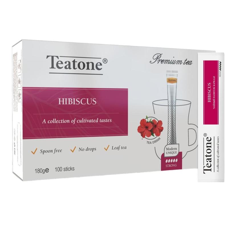 Напиток растворимый в стиках Teatone Каркаде (Гибискус), 1,8грx100шт