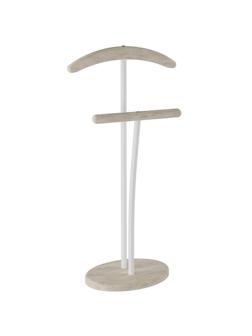 Вешалка KF_костюмная Напольная дуб беленый/белый (3453300510)