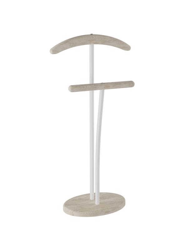 Вешалка KF_костюмная Напольная дуб беленый/белый (3453300510)
