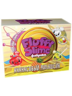 Набор Юный Химик Флаффи Слайм фабрика Ананасовый милкшейк (3 шт)