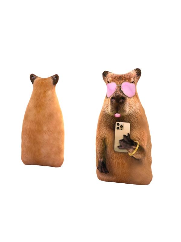 Игрушка-антистресс Капибара в розовых очках 30 см