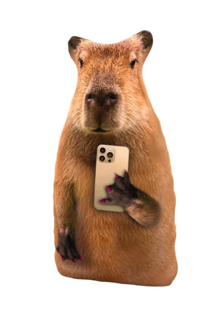 Игрушка-антистресс Капибара с телефоном 30 см