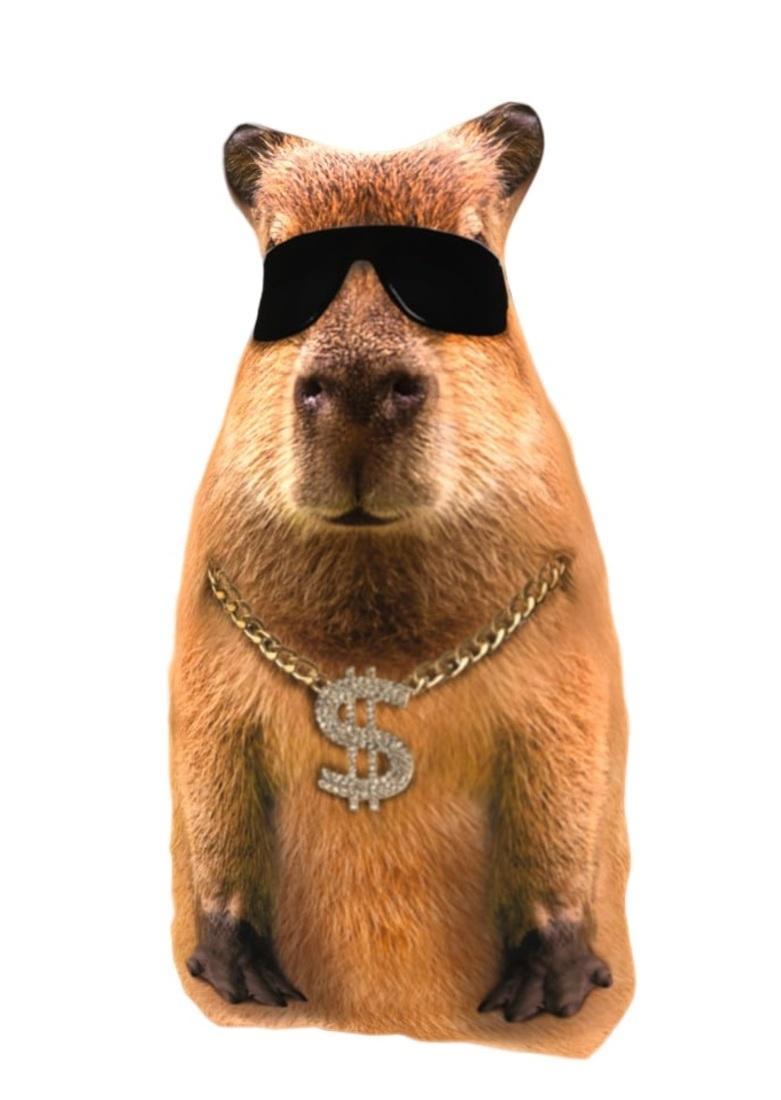 Игрушка-антистресс Капибара репер 30 см