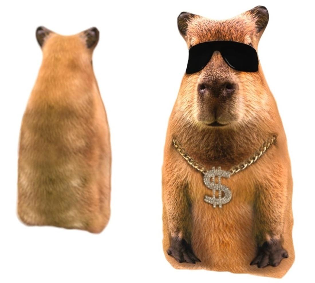 Игрушка-антистресс Капибара репер 30 см