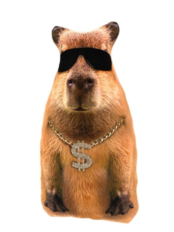 Игрушка-антистресс Капибара репер 30 см