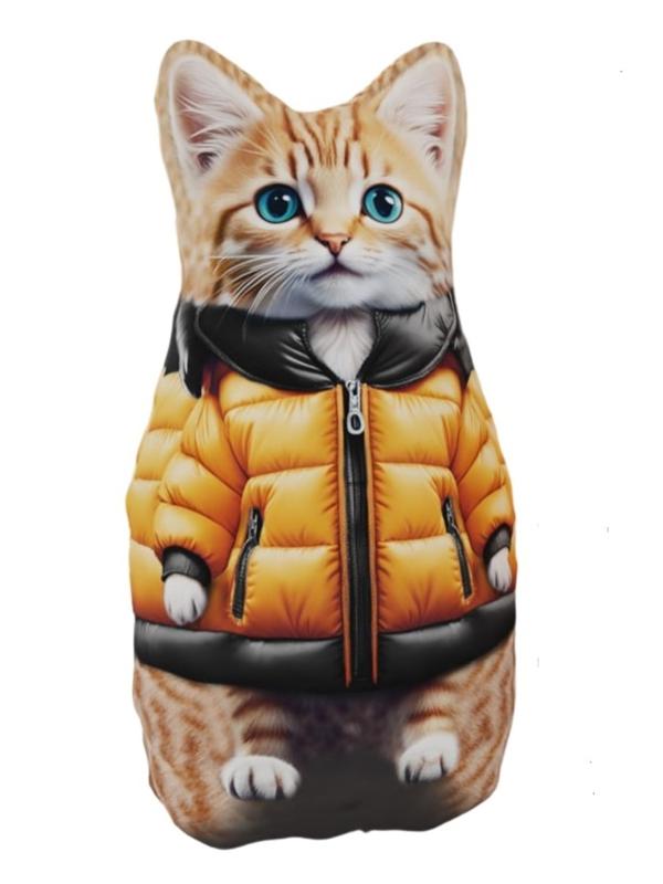 Игрушка-антистресс Кот в желтой курточке 30 см