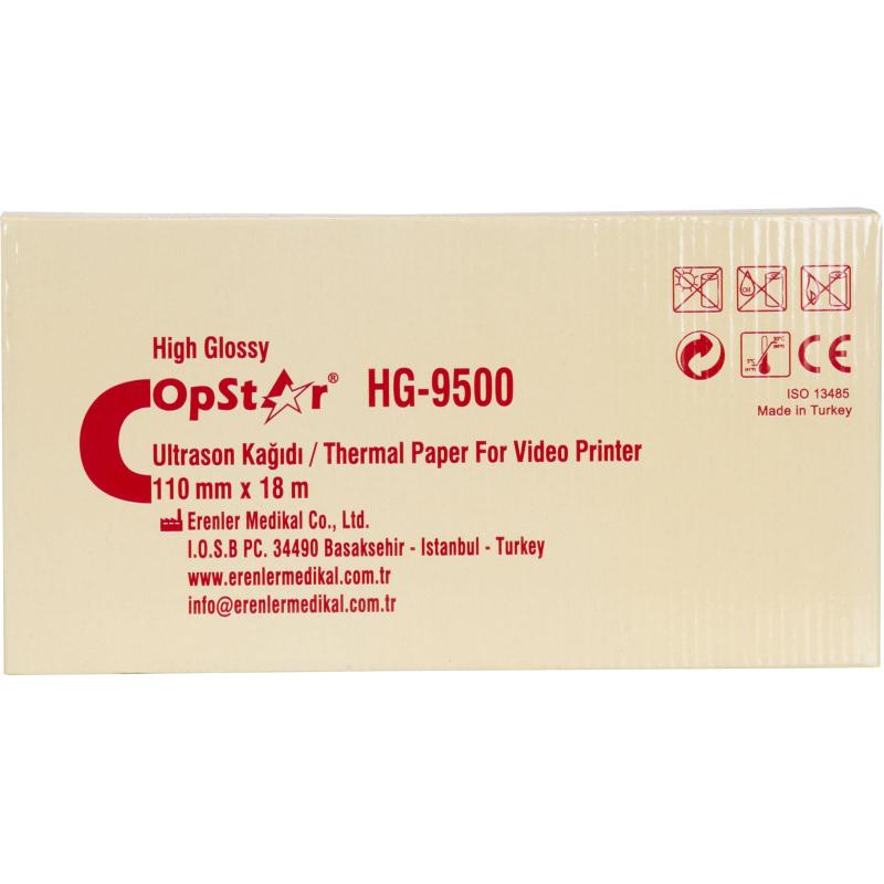 Бумага для УЗИ принтеров UPP-110HG, OpStar 110х18, HG 9500 10шт/уп
