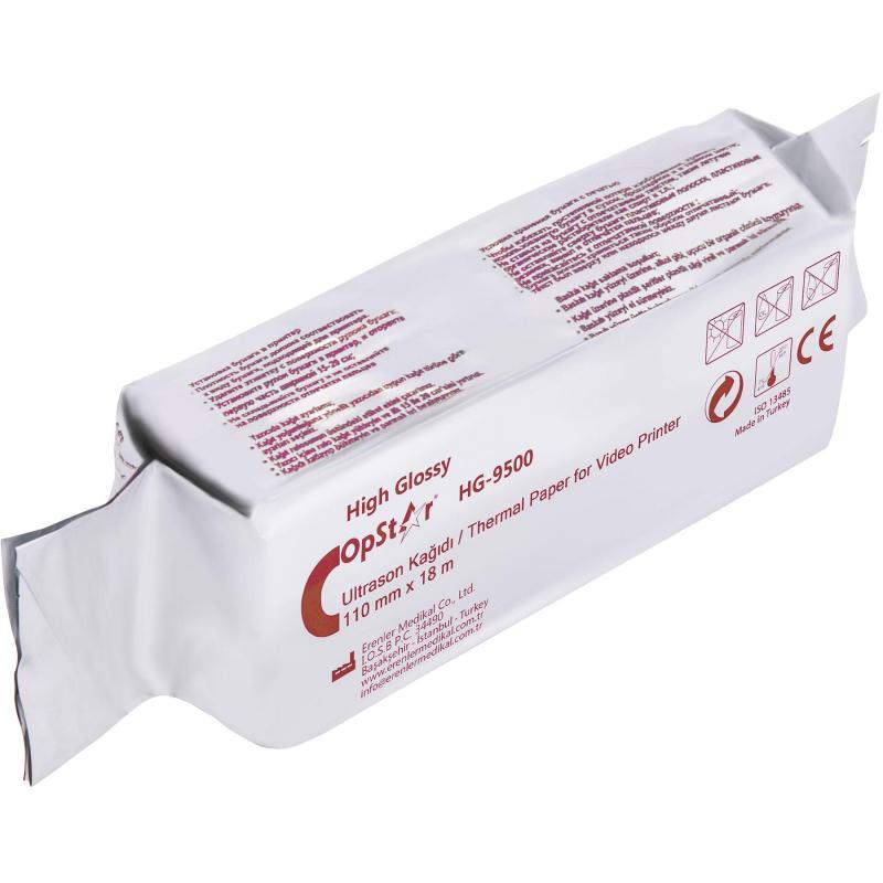 Бумага для УЗИ принтеров UPP-110HG, OpStar 110х18, HG 9500 10шт/уп