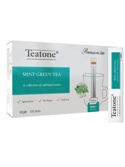 Чай зеленый в стиках Teatone с мятой, 1,8грx100шт