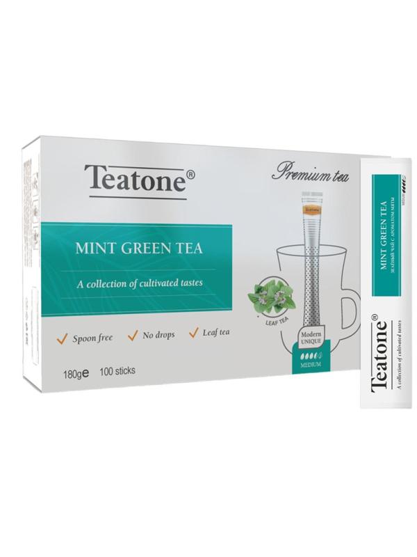 Чай зеленый в стиках Teatone с мятой, 1,8грx100шт