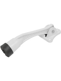 Фиксатор _УЗК_козья ножка дверной Аллюр КН-130 РУ ( 15491) белый RAL9016