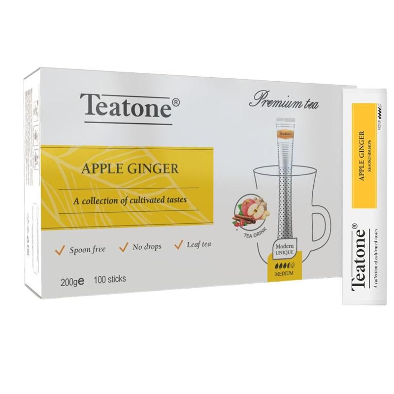 Напиток растворимый в стиках Teatone Яблоко-Имбирь, 1,8грx100шт