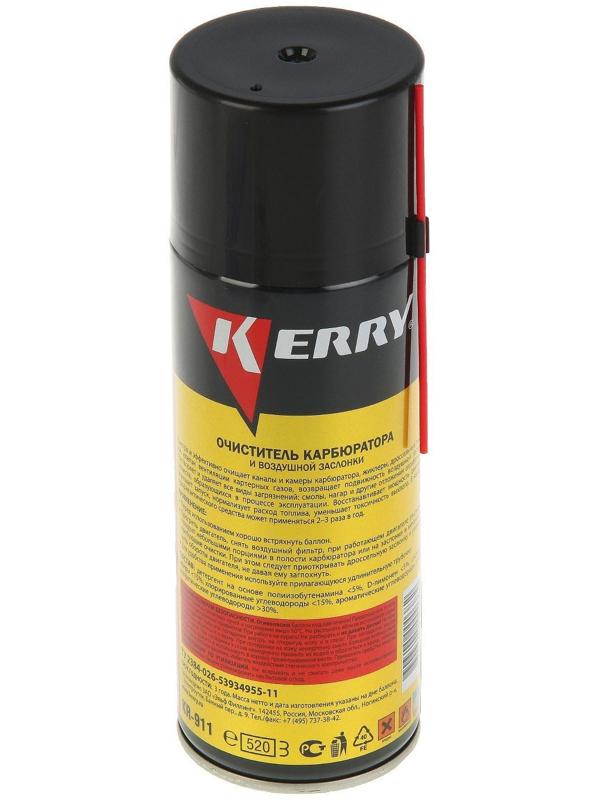 Очиститель карбюратора и воздушной заслонки Kerry, 520 мл, аэрозоль