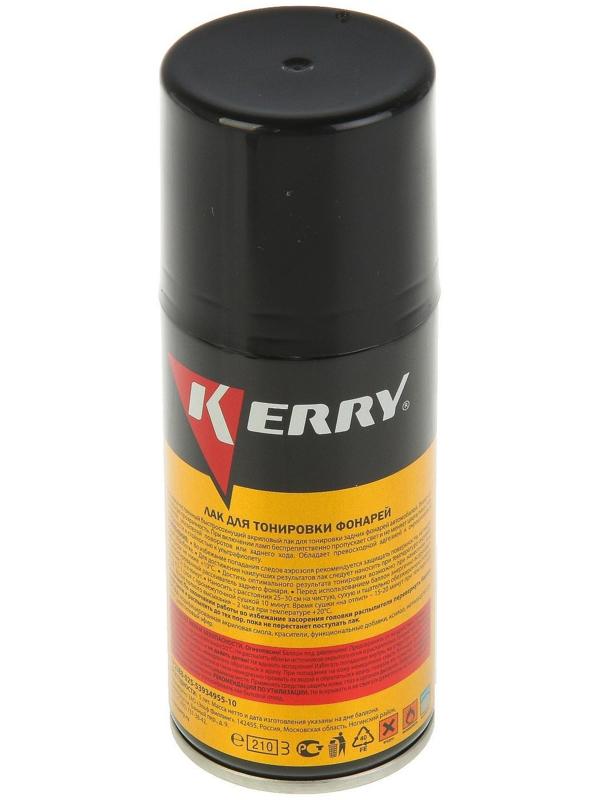 Лак Kerry для тонировки фонарей, черный, 210 мл, аэрозоль