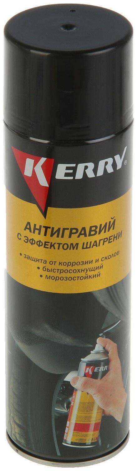 Антигравий Kerry защита от коррозии и сколов с эффектом шагрени, чёрный, 650 мл, аэрозоль